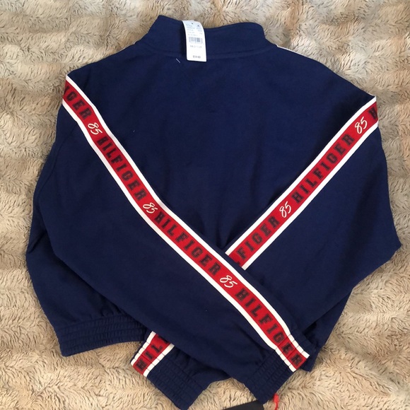 NEW w/ tag TOMMY HILFIGER Sport crop quarter-zip - Picture 5 of 9